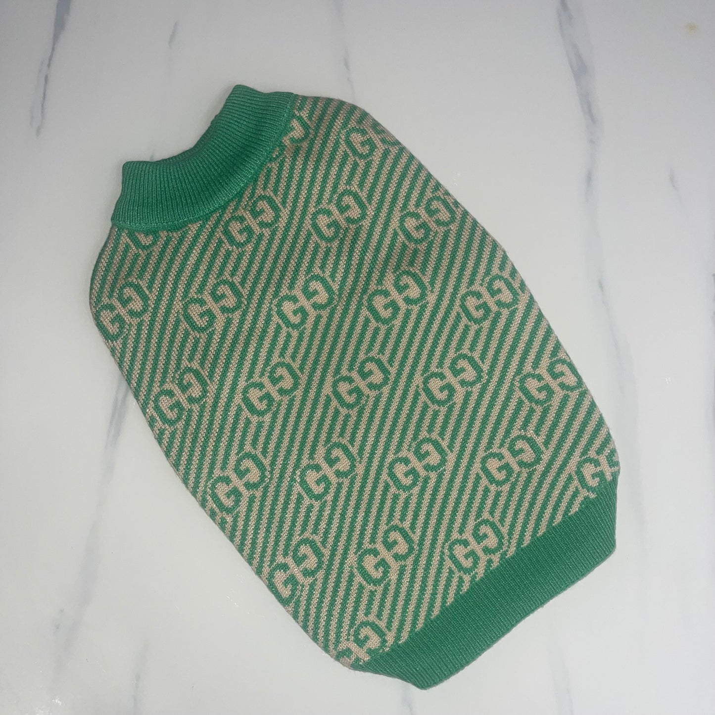 Green 'GG' Sweater