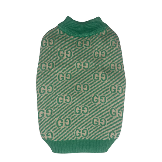 Green 'GG' Sweater